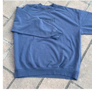 Taylor Swift eras tour blue crewneck size L